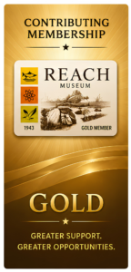 Gold Contributing Membership REACH Museum Gold Contributing Membership card featuring burrowing owl artwork and enhanced member benefits.